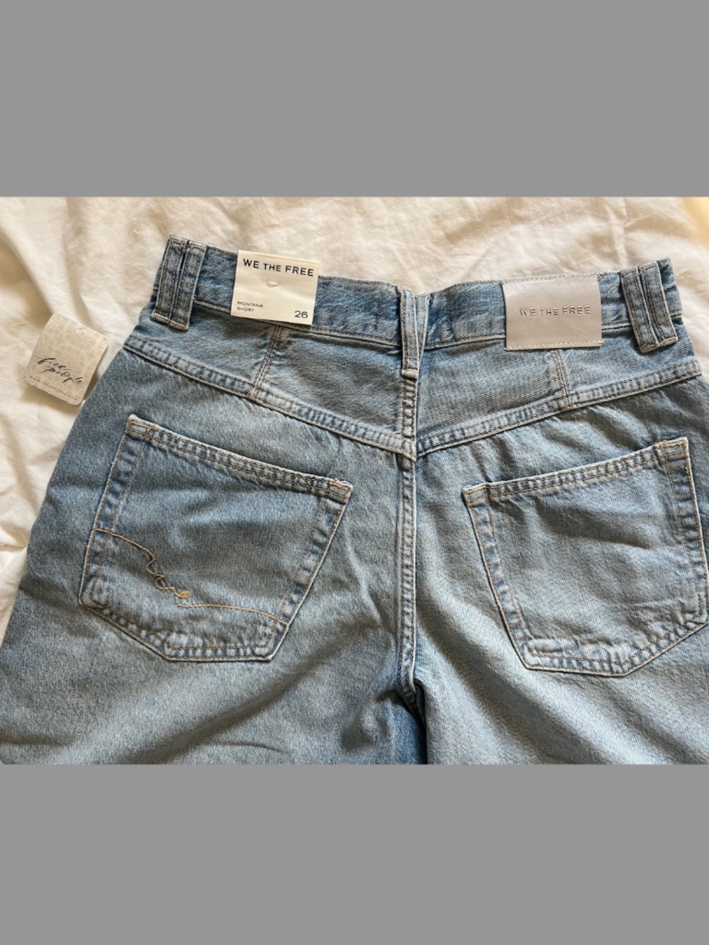 NWT Free People Montana Shorts Cowgirl Blues W 26 We The Free - Picture 7 of 14